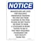 Signmission OSHA Notice, 7" Height, Mannequins Are Used For Vigilance Sign, 7" X 5", Portrait OS-NS-D-57-V-14148 - alternate 1